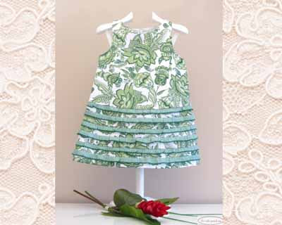 Vestido nena cachemir verde