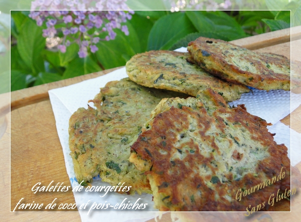 Beignets de courgettes à la farine de pois-chiches et coco