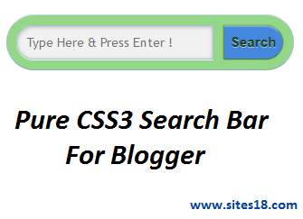 Pure CSS3 Search bar 