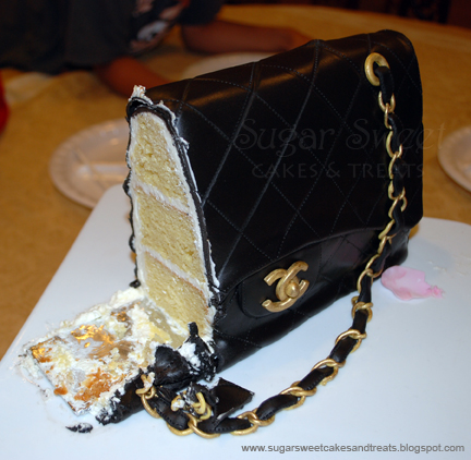 Chanel Purse Cake - Decorated Cake by Happy - CakesDecor