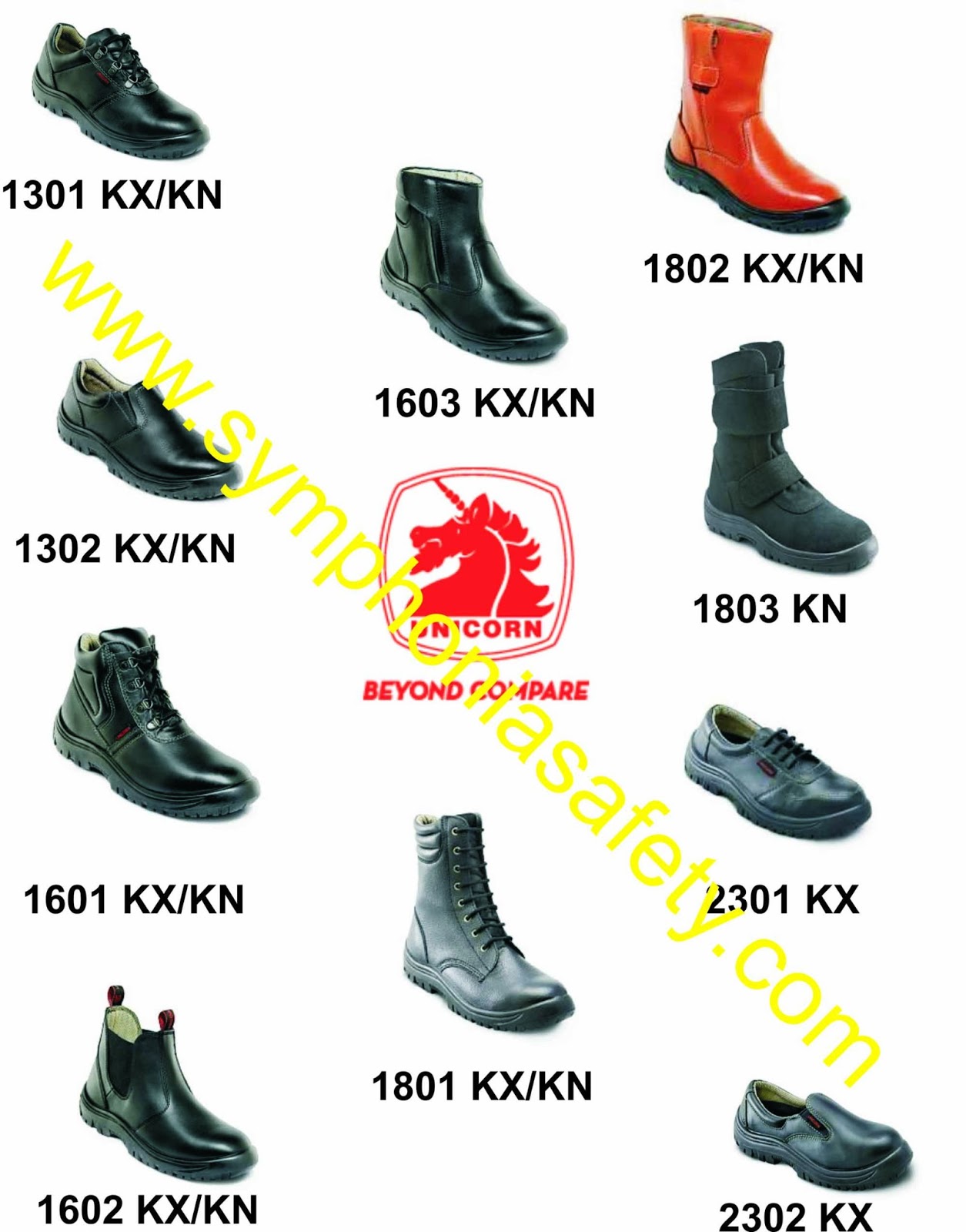  Sepatu  Safety Unicorn  Katalog Symphonia Safety Seragam 