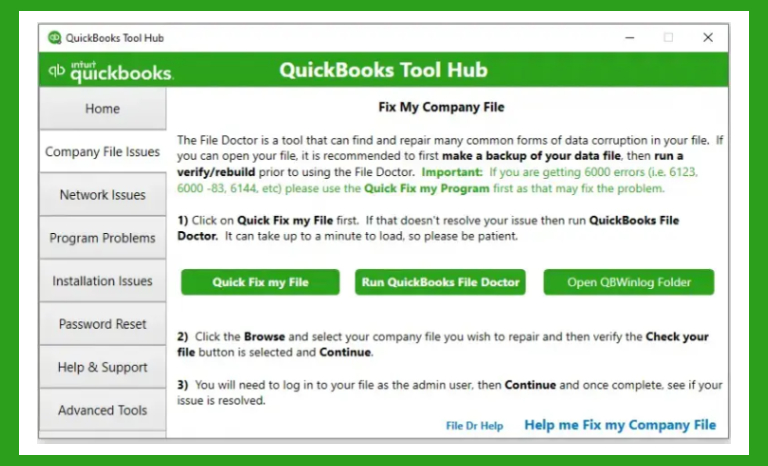 QuickBooks Tool Hub 9