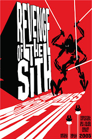 Star Wars Retro Movie Poster Screen Prints by James Silvani - Epsiode III: Revenge of the Sith