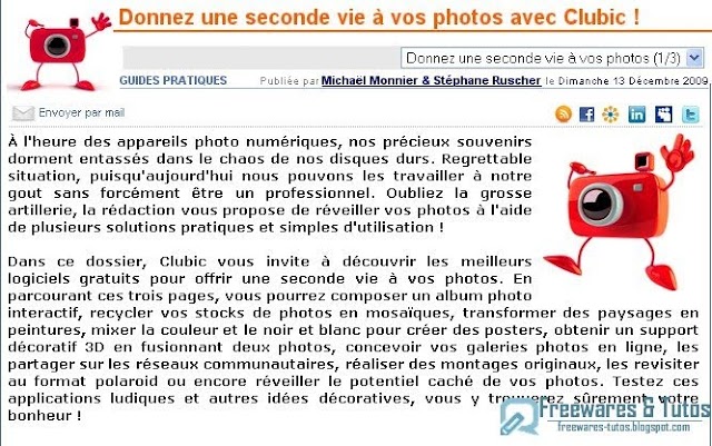 Le site du jour : Donnez une seconde vie à vos photos