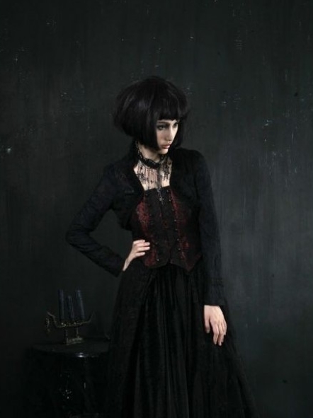 Black and Red Gothic Top for Women