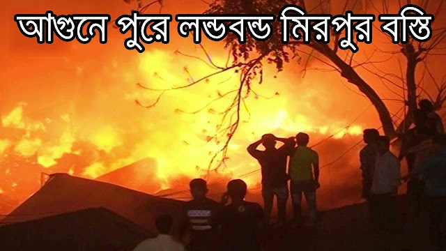 মিরপুরের চলন্তিকা বস্তিতে ভয়াবহ আগুন