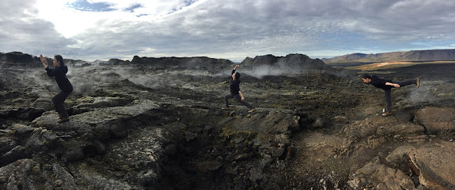 yogaonearth in iceland various yoga poses