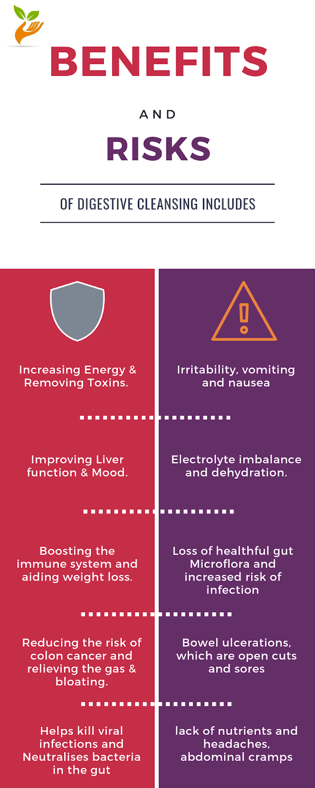 Benefits and risk of herbal digestive cleanse