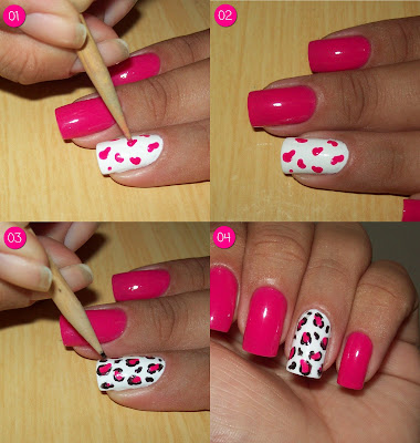 Passo a passo - Animal Print - Oncinha Rosa