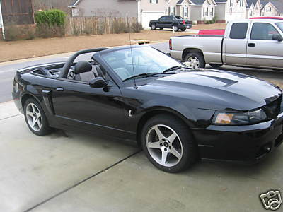 2003 Triple Black SVT Mustang Cobra Convertible Mileage 42134 miles