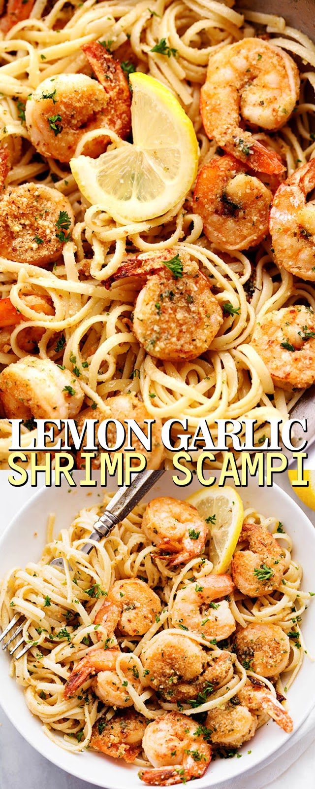 LEMON GARLIC SHRIMP SCAMPI