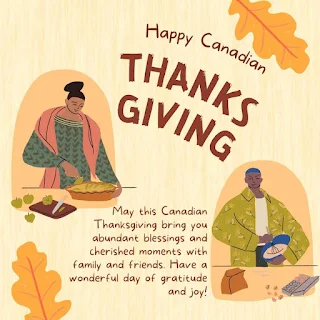 Image of Happy Canadian Thanksgiving Day Wishes with Images For What's App