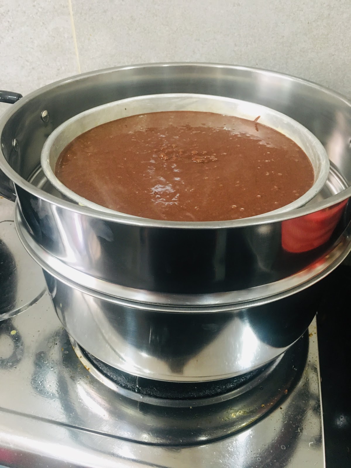 Kek Coklat Milo Kukus Moist Sukatan Cawan Resepi Azlina 