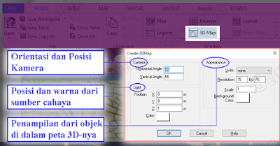 Seting Map 3D di mapinfo 12