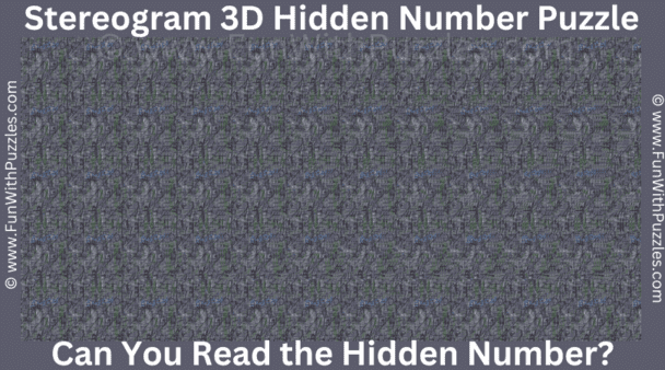 3. Stereogram Puzzle Challenge: Can You Read the Hidden Number?