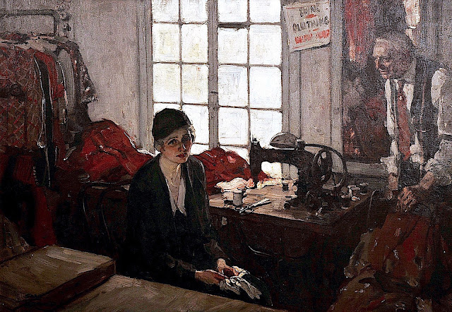 a Saul Tepper illustration of a pensive woman