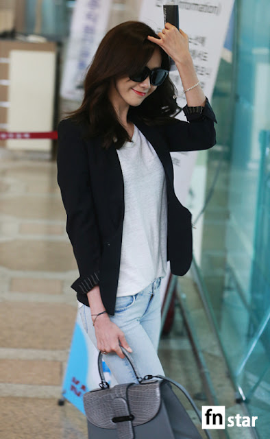 snsd yoona airport fashion