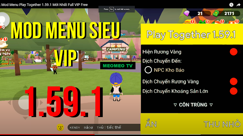 Tải Play Together MOD APK (Menu, Auto câu cá, Auto đào rương, Hiện rương vàng, Tele Rương)