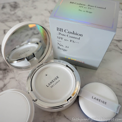  Review of New LANEIGE BB Cushion Pore Control and Whitening