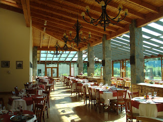 foto do restaurante do Hotel em Peulla  