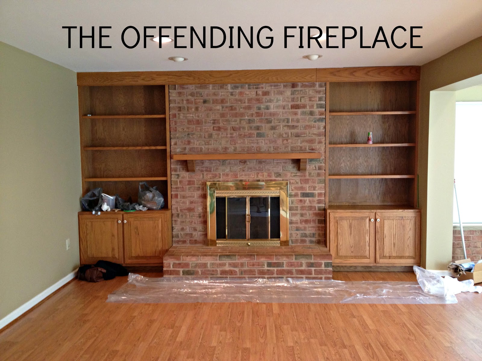 How to Paint a Brick Fireplace