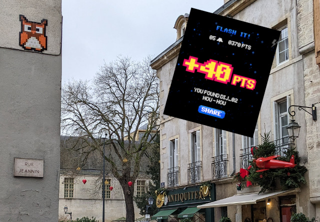 Invader Rue Jeannin à Dijon