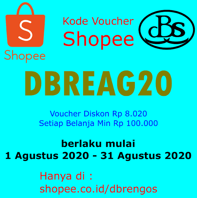 Promo Voucher Diskon dbrengos Store Agustus 2020