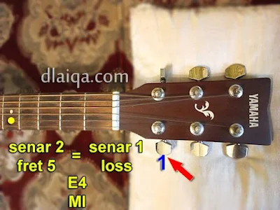 suara senar 2 fret 5 = suara senar 1 loss