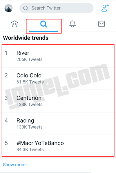 Cara Melihat Trending Topic Worldwide di Twitter Android