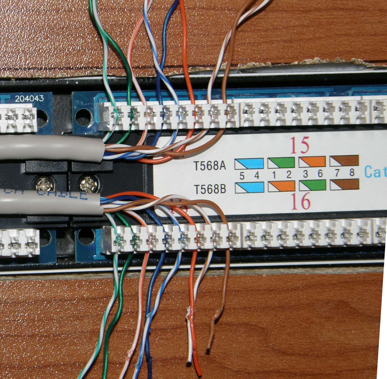 In Case You Need To Know ...: Wiring up a Home Network Patch Panel