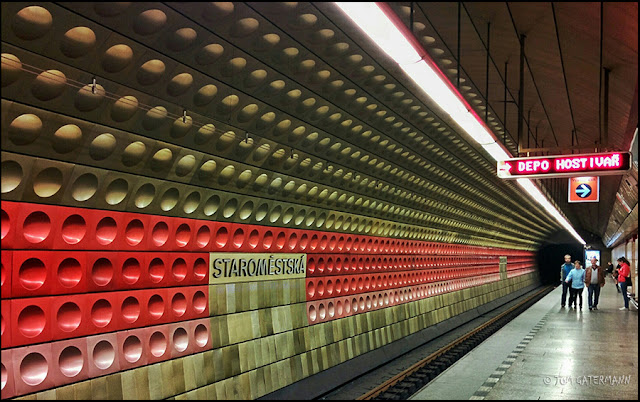 Inside the Dalek - At The Staromēstská Metro Subway Station in Prague, Czechia