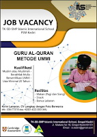 Job Vacancy at TK-SD-SMP Islamic International School PSM Kediri Maret 2020