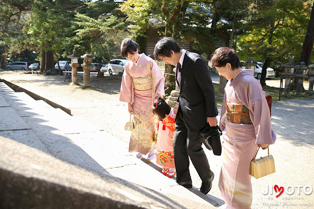 手向山八幡宮での七五三の出張撮影