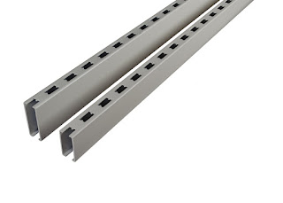 Shelving uprights, standard and heavy duty versions