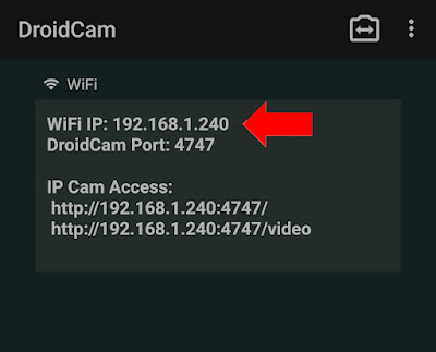 Conectando o celular como WebCam do computador pelo Ip