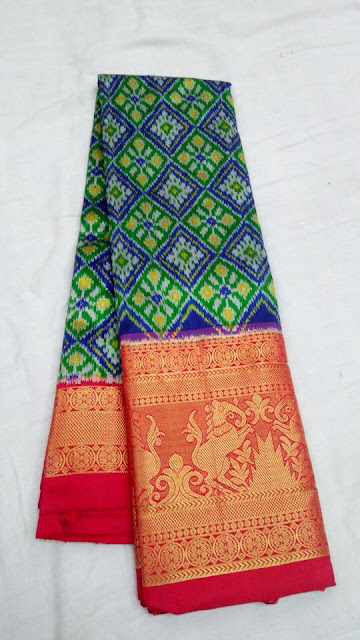 kanchi ikkat pure silk saree