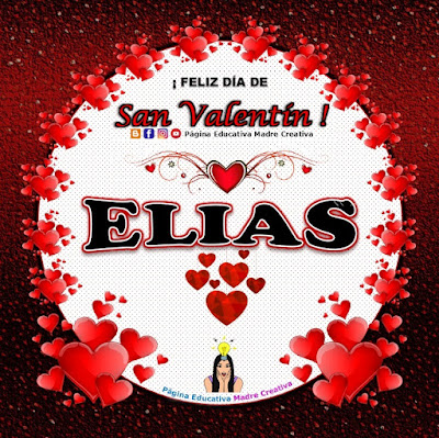 Feliz Día de San Valentín - Nombre Elias