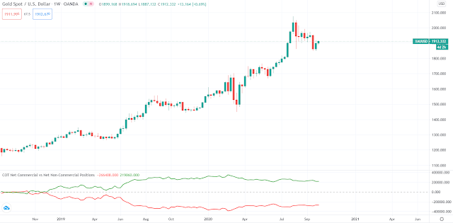 Gold with COT Indicator