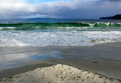 Southerly view from Roaring Beach, near Dover, Tasmania - 11 June 2007