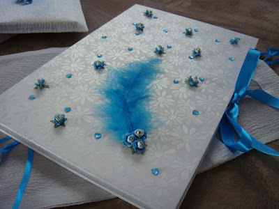 Site Blogspot  Photo Guest Book Wedding on Rozi    The Artist  Wedding Guest Book  Concertina Turquoise   White