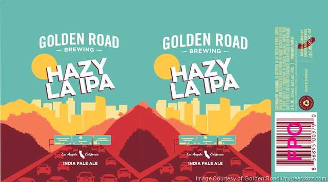 Golden Road brewing - Hazy LA IPA