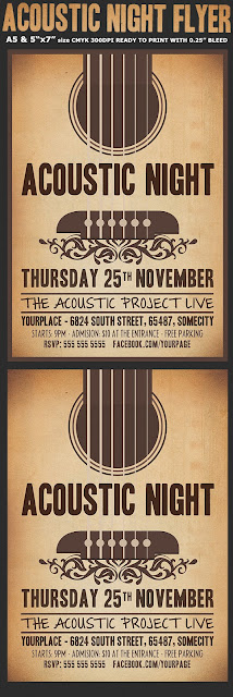   Acoustic Night Party Flyer Template