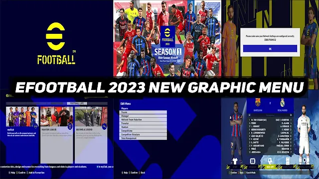 PES 2017 Mod Graphic Menu Like eFootball 2023