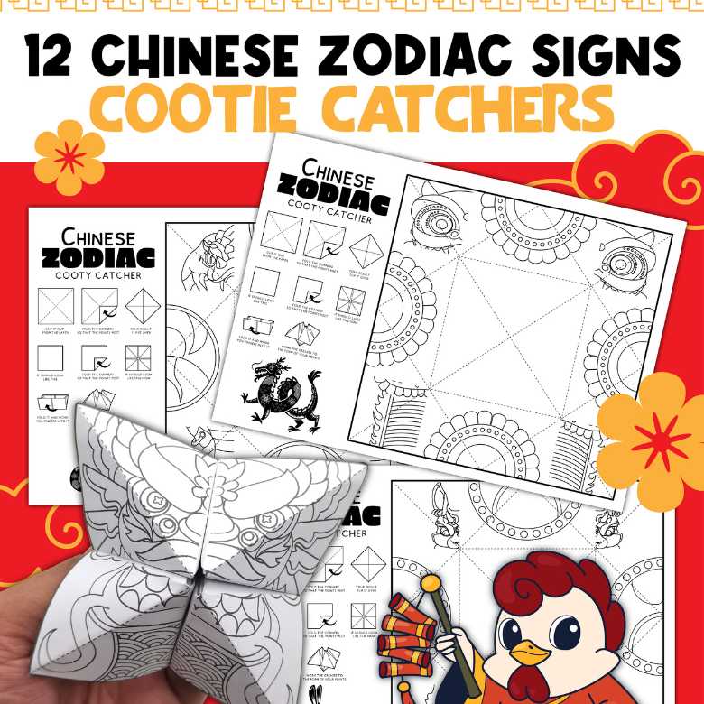 Chinese zodiac paper craft for kids