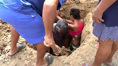 Teenage girl struck by lightning is BURIED alive by family in garden 
