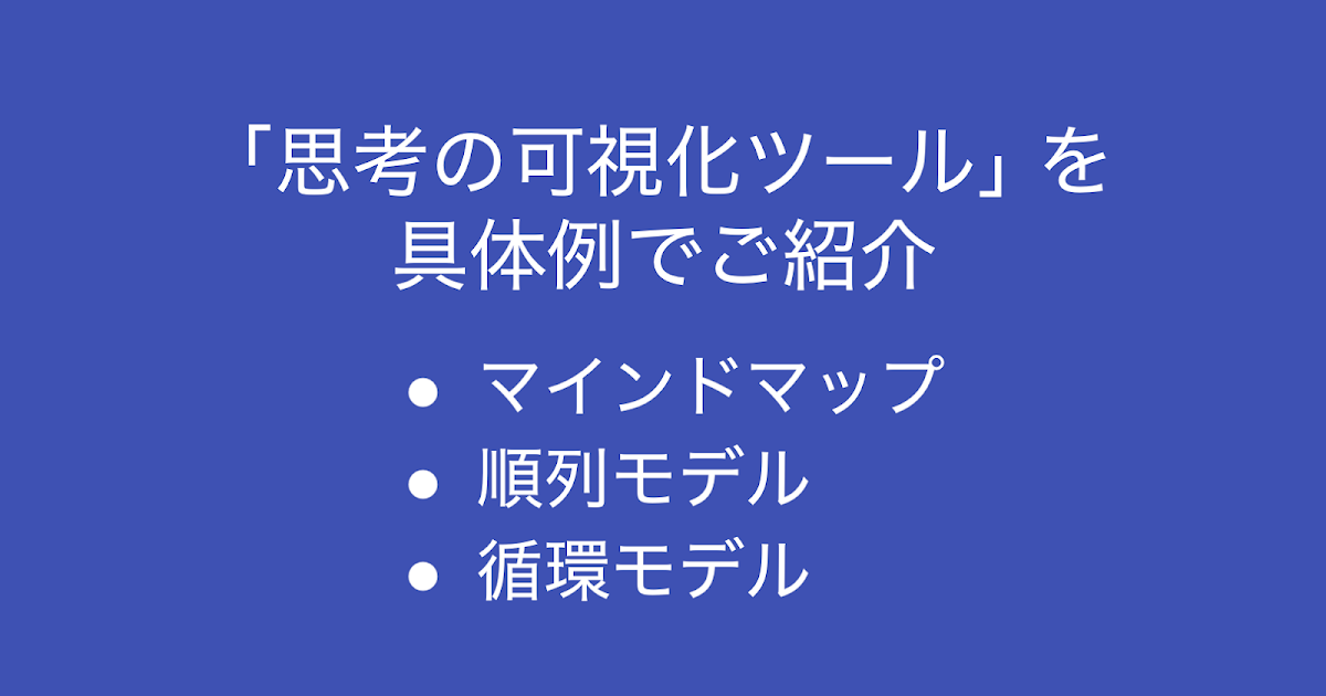 仕事で重宝している 思考の可視化ツール を具体例でご紹介 戦略の整理整頓