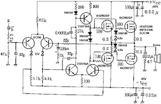 Mosfet Amplifier with power output 400W