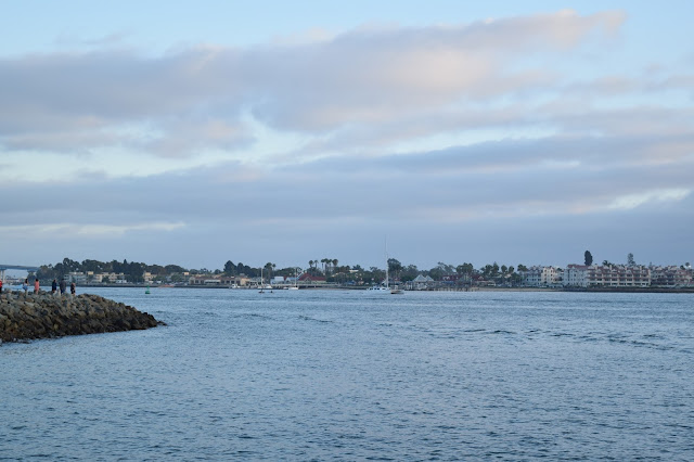 view of sunset in san diego in seaport village