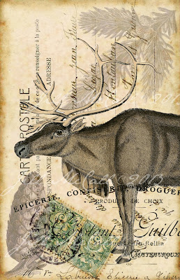 ~Winter Reindeer~  Original Art by Jill McCall©2013