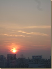 winter sunset